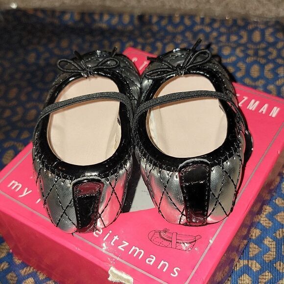 New My First Stuart Weitzmans Baby Chippy 2 SlipOn Soft Bottom Crib Shoes Size 4 - Picture 6 of 9